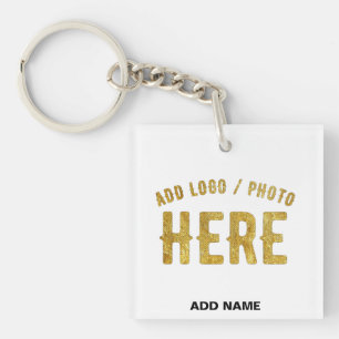 PORTE-CLEFS ÉLÉGANT BLANC PERSONNALISABLE MODERNE MARQUE VÉRIF