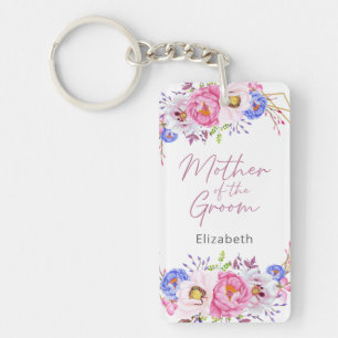Porte-clefs Elégant Blush Floral Mère du Porte - clé de chambr