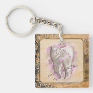 Porte-clefs Élégant cadeau dentaire Vintage à l'ancienne