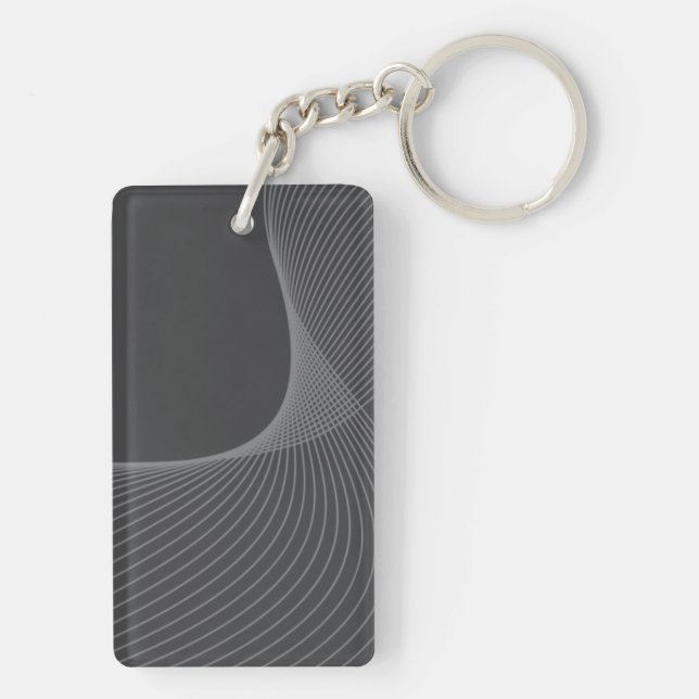 Porte-clefs Élégant, chic, simple, art de motif graphique mode (Dos)