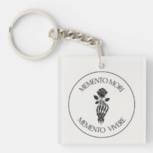 Porte-clefs Élégant Citation stoïque Memento Mori