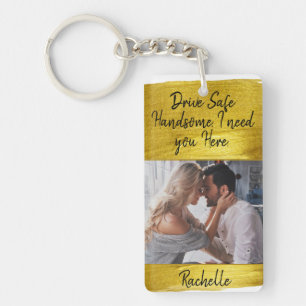 Porte-clefs Élégant Collier de Clés Chic Doré Personnalisé ave