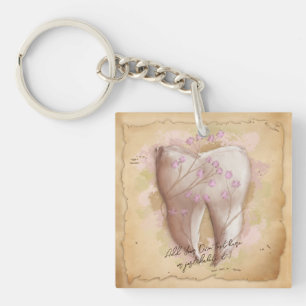 Porte-clefs Élégant Dentiste Vintage Dental Assistant Cadeau