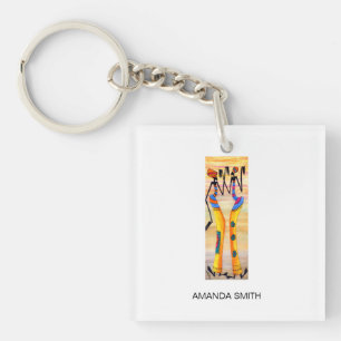 Porte-clefs Elégant, joyeux et joyeuse danse