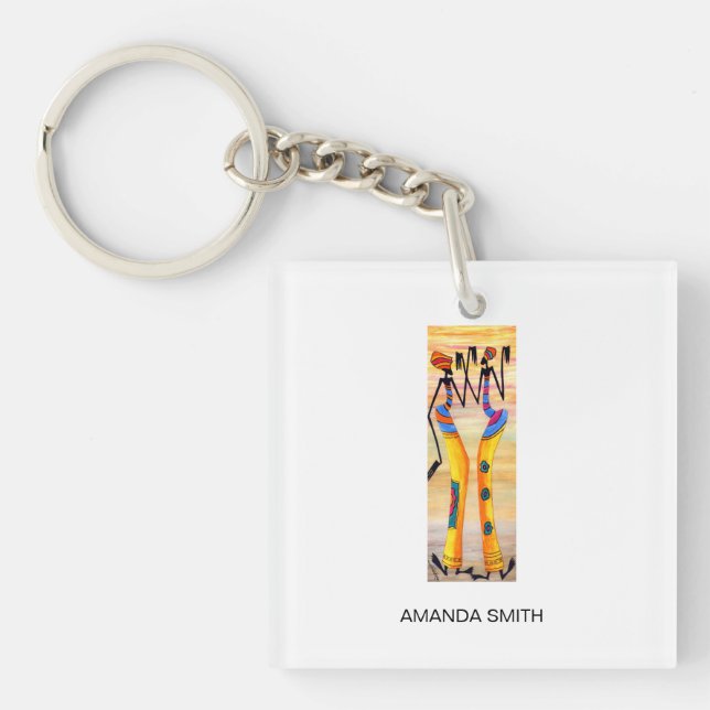 Porte-clefs Elégant, joyeux et joyeuse danse (Devant)