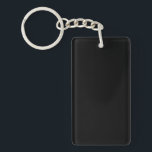 Porte-clefs Élégant Noir Uni<br><div class="desc">❤️ Noir</div>