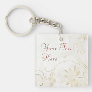 Porte-clefs Élégant or antique
