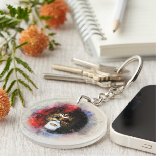 Porte-clefs Elégant Porte - clé de Masque de Carnaval vénitien