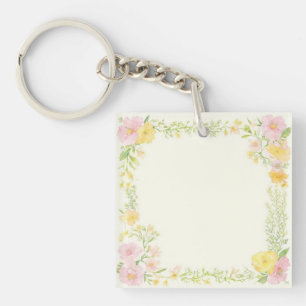 Porte-clefs Elégant Porte - clé personnalisable avec aquarelle