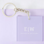 Porte-clefs Élégant professionnel simple Monogramme minimalist<br><div class="desc">Découvrez notre Elegant Professional Simple Monogram Minimalist Collection : Elevez votre style avec une sophistication intemporelle et une élégance sobre. Réalisée avec une attention minutieuse aux détails, cette collection présente des designs minimalistes ornés de votre monogramme personnalisé. Chaque pièce respire le professionnalisme et le raffinement, parfait pour faire une impression...</div>