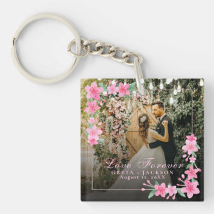 Porte-clefs Elégant Romantique photo Heureuse Sainte-Valentin
