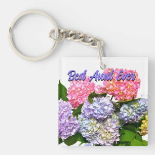 Porte-clefs Elégant rose violet bleu floral Bouquet meilleure