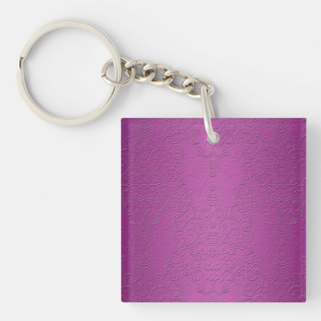 Porte-clefs Élégant Violet (Devant)