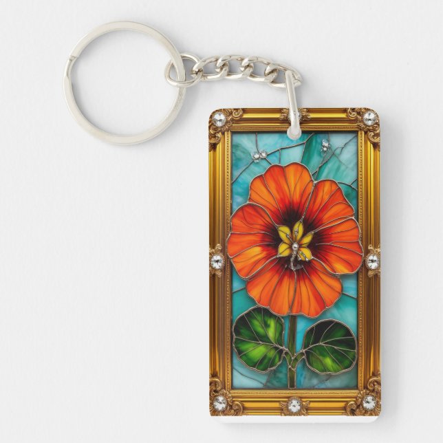 Porte-clefs Élégant vitrail (Devant)