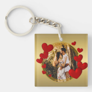 Porte-clefs Élégantes Saint-Valentin, Amour, Cœur Rouge Annive