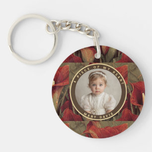 Porte-clefs Élégants souvenirs personnalisés de lys calla