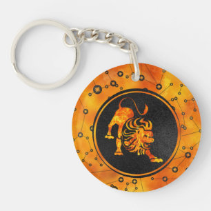 Porte-clefs Élément du feu de zodiaque de Lion