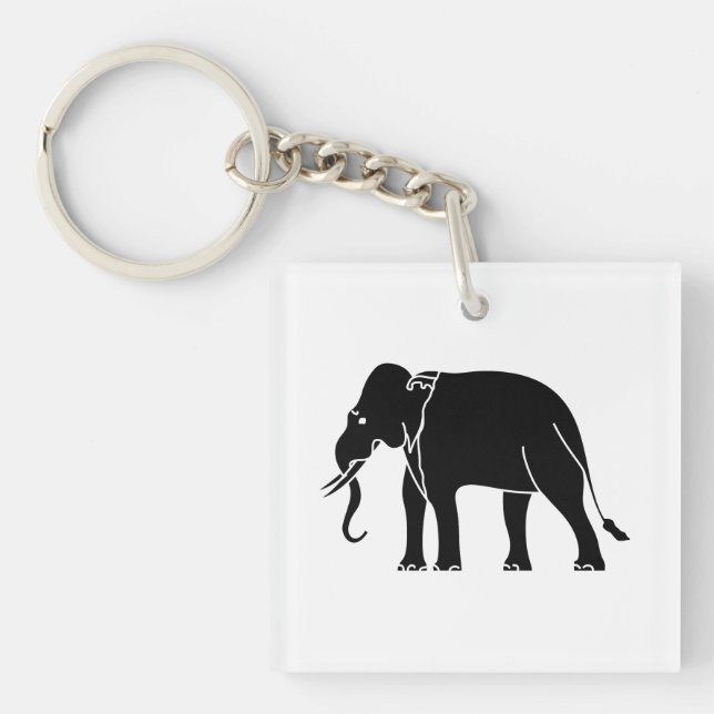 Porte-clefs Éléphant de Siamese (Devant)