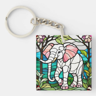 Porte-clefs Eléphant rose