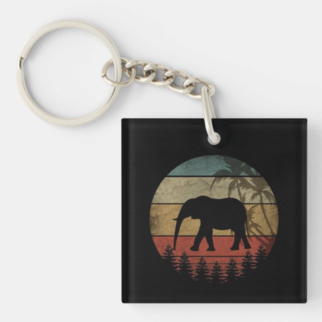 PORTE-CLEFS ÉLÉPHANT VINTAGE (Devant)