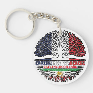 Porte-clefs Elevé en France, Racines Iraniennes – Lion et Sole