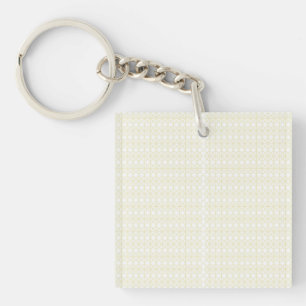 Porte-clefs Elevez votre espace avec blanc et or géométrique