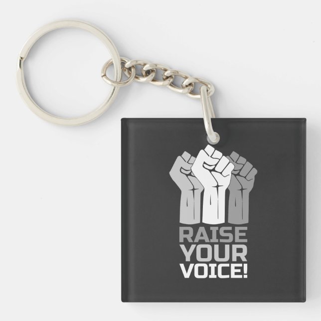 Porte-clefs Élevez votre voix 3 (Devant)