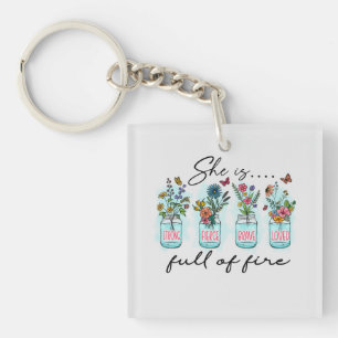 Porte-clefs Elle Est Pleine De Feu