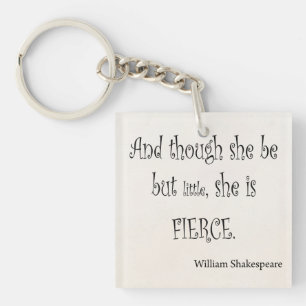 Porte-clefs Elle soit mais peu elle est citation féroce de