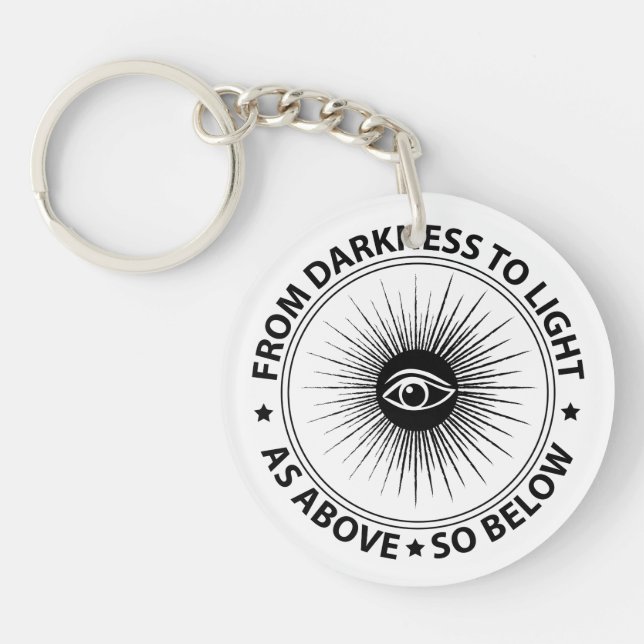 Porte-clefs emblème de la franc-maçonnerie (Devant)