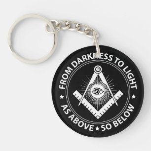 Porte-clefs emblème de la franc-maçonnerie