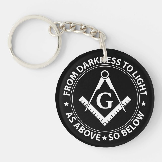 Porte-clefs emblème de la franc-maçonnerie (Devant)