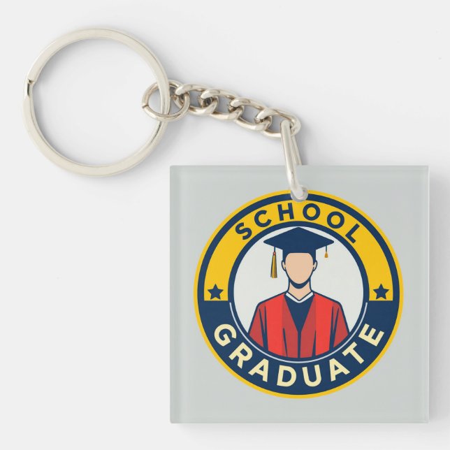 Porte-clefs Emblème de remise des diplômes (Devant)