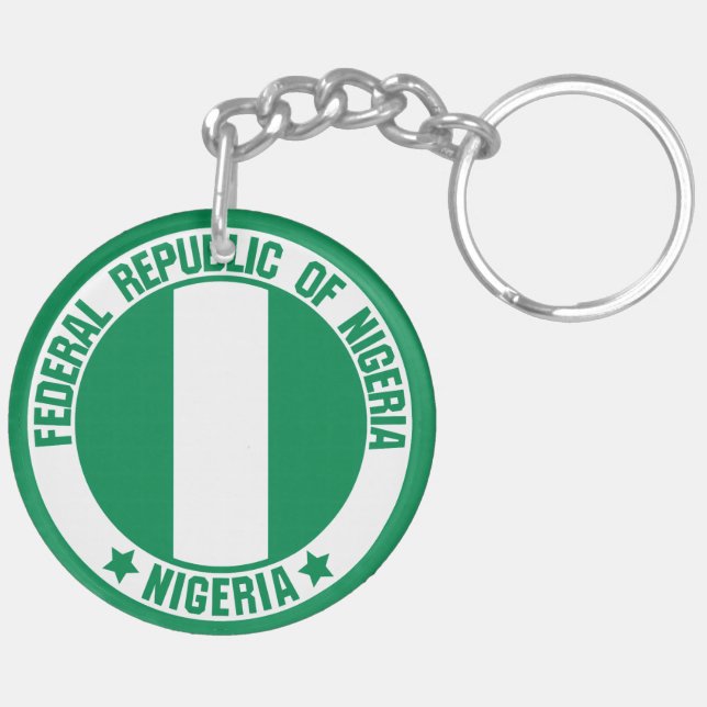 Porte-clefs Emblème du Nigeria (Dos droit)