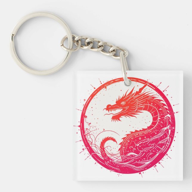 Porte-clefs Emblème du Serpent Crimson (Devant)