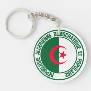 Porte-clefs Emblème Rond d'Algérie