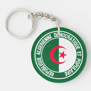 Porte-clefs Emblème Rond d'Algérie
