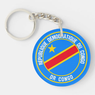 Porte-clefs Emblème rond du Congo