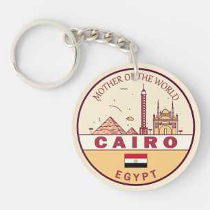 Porte-clefs Emblème Skyline de la ville du Caire