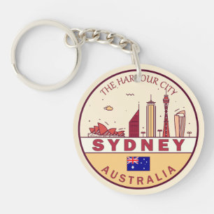 Porte-clefs Emblème Skyline de Sydney Australia City