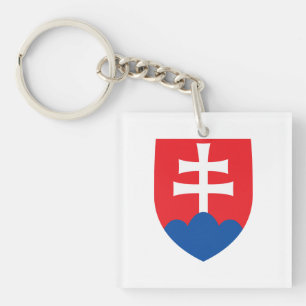 Porte-clefs emblème symbole armoiries croix pays slovaquie