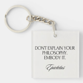 Porte-clefs Embody Your Philosophy Modern Elegant Stoic Chic