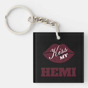 Porte-clefs Embrasse mon Challenger Octane Rouge Hemi Puissant