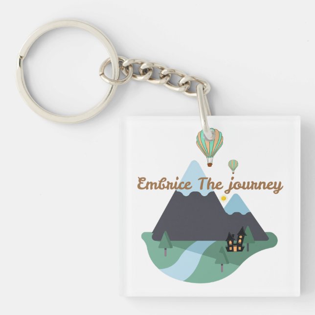 Porte-clefs Embrasser Le Voyage (Devant)