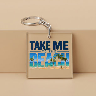 Porte-clefs Emmenez-Moi À La Plage Été