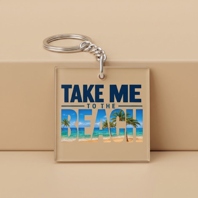 Porte-clefs Emmenez-Moi À La Plage Été (Créateur téléchargé)