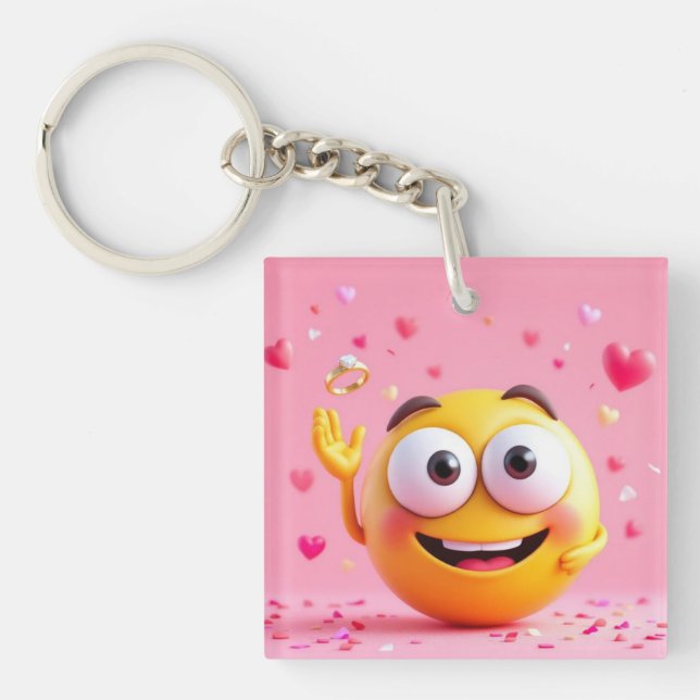 Porte-clefs Émoji Engagé (Devant)