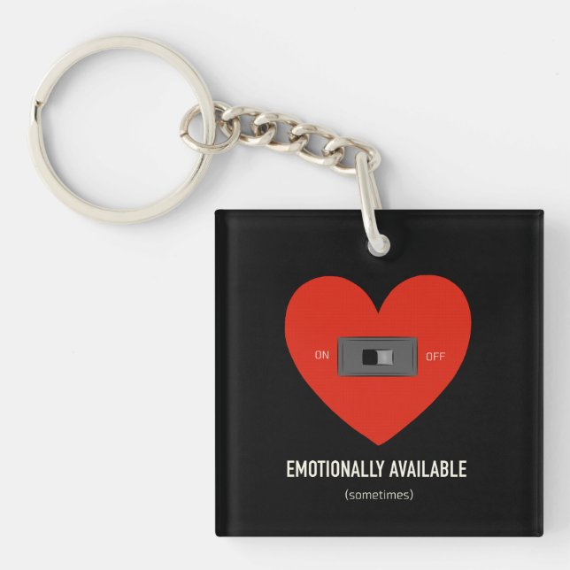 Porte-clefs Emotionally available  (Devant)