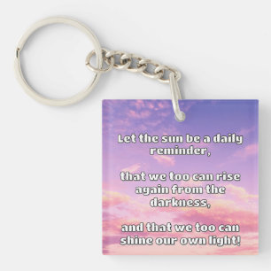 Porte-clefs Empath Shine Positive Encouragement Citation
