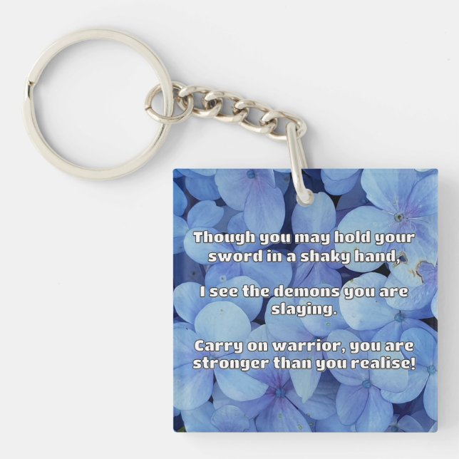 Porte-clefs Empath Warrior Citation positive Encouragement (Devant)